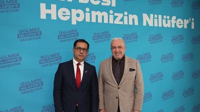 Nilüfer Belediye Başkanı Şadi Özdemir, Letonya Büyükelçisi Bahtijors Hasans’ı ağırladı.