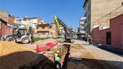 İzmir Büyükşehir Belediyesi İZSU Genel Müdürlüğü, Ödemiş’te yağmur suyu yönetiminden
