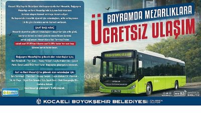 Kocaeli Büyükşehir Belediyesi, Ramazan Bayramı’nda vatandaşların ziyaretlerini rahat ve huzurlu