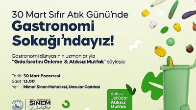 Üsküdar Belediyesi, 30 Mart Sıfır Atık Günü kapsamında gıda israfına