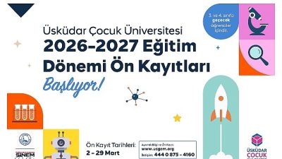 Üsküdar Belediyesi bünyesinde faaliyet gösteren Üsküdar Çocuk Üniversitesi, 2026–2027 eğitim