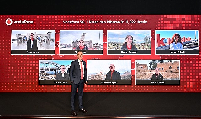 Türkiye’nin dijitalleşmesine liderlik etme vizyonuyla faaliyet gösteren Vodafone, 1 Nisan’da başlayacak 5G