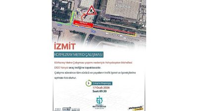 Körfezray Metro Projesi’nin Yahyakaptan Mahallesi ayağında devam eden altyapı çalışmaları