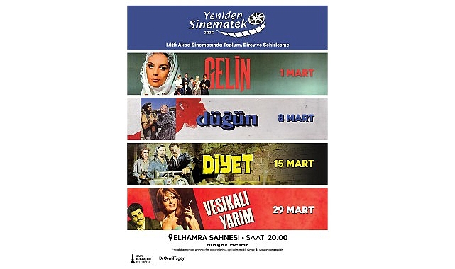 İzmir Büyükşehir Belediyesi Yeniden Sinematek gösterimleri, mart ayında Lütfi Ömer