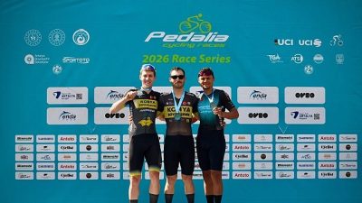 onya Büyükşehir Belediyespor Bisiklet Takımı sporcularından Ramazan Yılmaz ve Mustafa