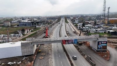 Kocaeli Büyükşehir Belediyesi tarafından yapılan Başiskele Kavşağı Koridor Projesi kapsamında