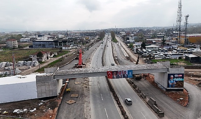 Kocaeli Büyükşehir Belediyesi tarafından yapılan Başiskele Kavşağı Koridor Projesi kapsamında