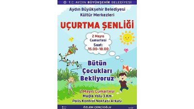 Çerçioğlu, her yıl olduğu gibi bu yıl da çocukları Uçurtma Şenliği ile