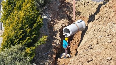 Çerçioğlu’nun öncülüğünde, Aydın’ın tüm ilçelerinde sürdürülen altyapı yatırımları hız kesmeden