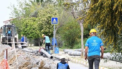 Çerçioğlu’nun öncülüğünde, Aydın’ın tüm ilçelerinde sürdürülen altyapı yatırımları hız kesmeden
