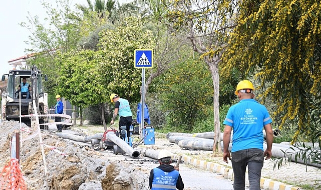 Çerçioğlu’nun öncülüğünde, Aydın’ın tüm ilçelerinde sürdürülen altyapı yatırımları hız kesmeden