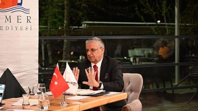 Kemer Belediye Başkanı Necati Topaloğlu, Kemer Doğuş TV’de canlı yayın