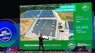 Kocaeli Büyükşehir Belediye Başkanı Tahir Büyükakın, iki yıllık sunumunda doğal