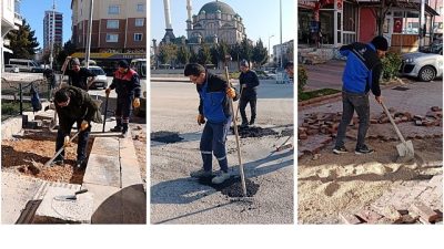 Kahramankazan Belediyesi Fen İşleri Müdürlüğü ekipleri, ilçe genelinde ulaşım konforunu