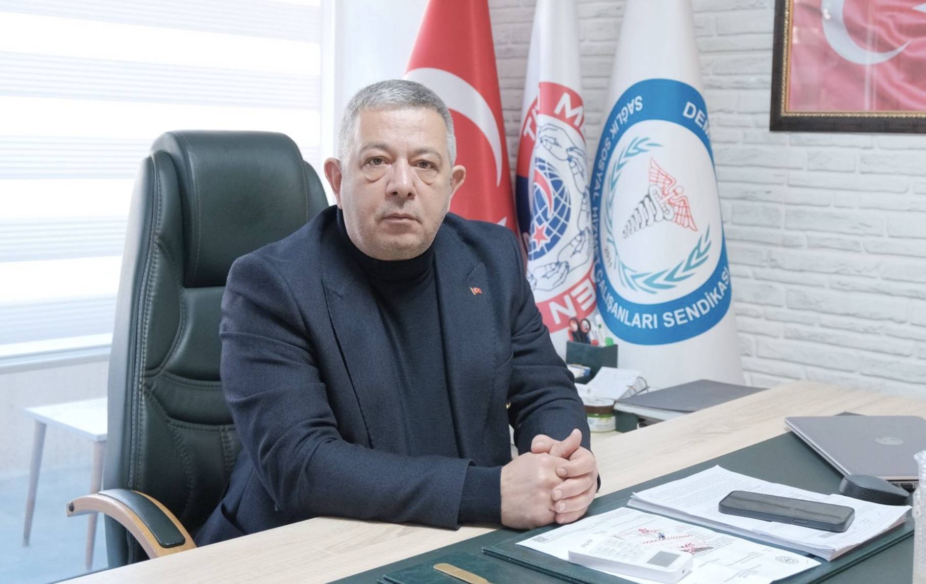 Demokratik Sağlık Sen Genel Başkanı Togan Demircan, kısa adı KPDK