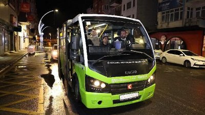Kesintisiz ulaşım hizmetini şubat ayında devreye alan Kocaeli Büyükşehir Belediyesi,