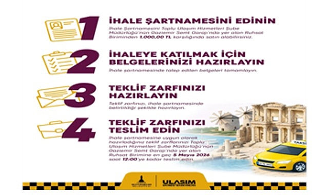 İzmir Büyükşehir Belediyesi, 19 çevre ilçede 29 yıllığına faaliyet gösterecek