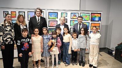 Kartepe Belediyesi Sanat Evi, çocukların hayal dünyasını yansıtan bir sergiye