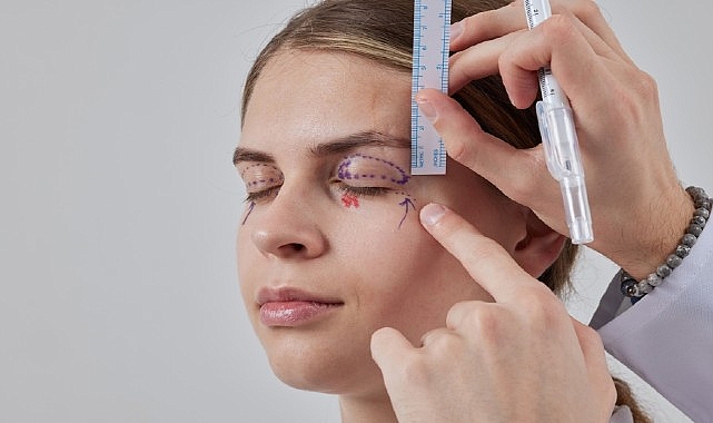 Yorgun ve yaşlı bir ifade ilk olarak göz çevresinde fark