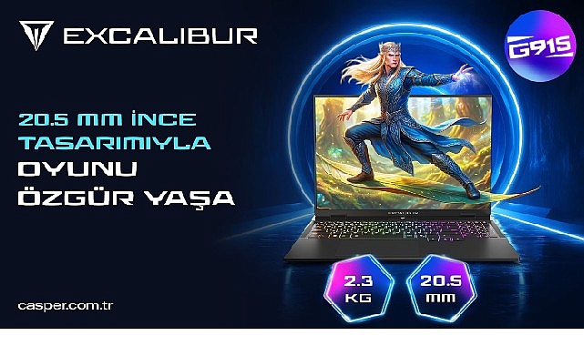 Casper’ın yüksek performanslı bilgisayar markası Excalibur, yeni modeli G915 ile