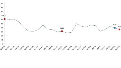 Tarım ürünleri üretici fiyat endeksi (Tarım-ÜFE) yıllık %36,09 arttı, aylık