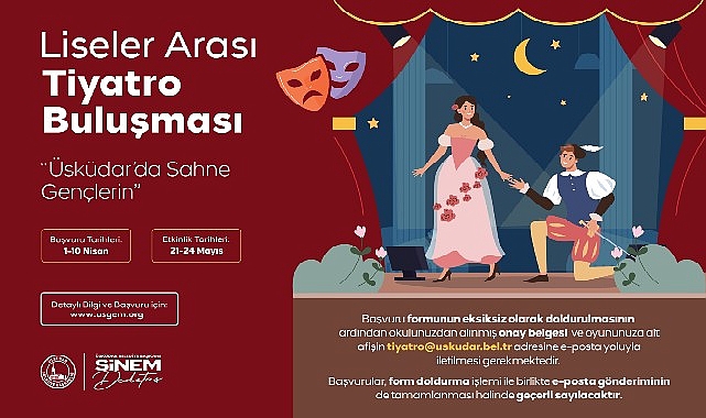 Üsküdar Belediyesi, tiyatroya ilgi duyan gençleri sahneyle buluşturacak anlamlı bir