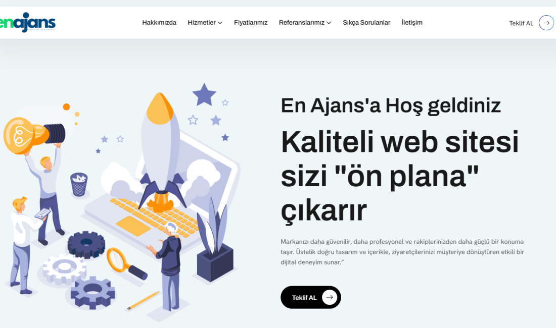 İstanbul merkezli dijital ajanslardan biri olan EN Ajans, web tasarım,