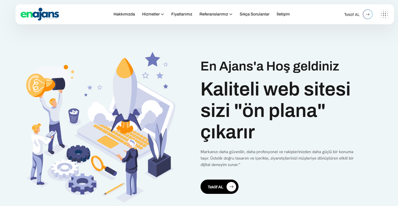 İstanbul merkezli dijital ajanslardan biri olan EN Ajans, web tasarım,