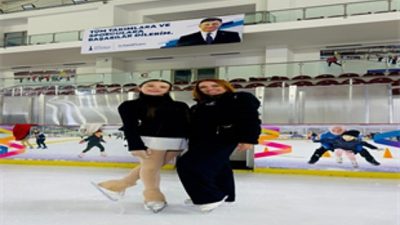 İzmir Büyükşehir Belediyesi’nin milli buz pateni sporcusu Doğa Güner, sadece