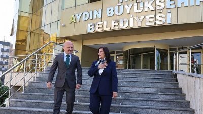 Aydın Valisi Dr. Osman Varol, Aydın Büyükşehir Belediye Başkanı Özlem