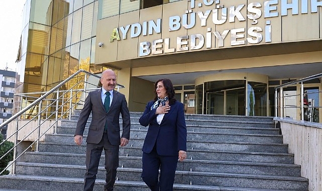 Aydın Valisi Dr. Osman Varol, Aydın Büyükşehir Belediye Başkanı Özlem