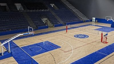 Efeler ilçesi Mimar Sinan Mahallesi’nde yapımı sürdürülen Kapalı Spor Salonu