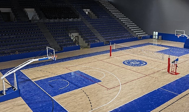 Efeler ilçesi Mimar Sinan Mahallesi’nde yapımı sürdürülen Kapalı Spor Salonu