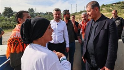 İzmir Büyükşehir Belediye Başkanı Dr. Cemil Tugay, Buca’nın Belenbaşı Mahallesi’nde