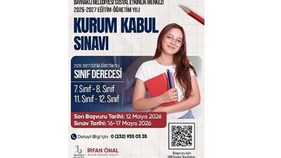 Bayraklı Belediyesi Sosyal Etkinlik Merkezi, 2026-2027 eğitim-öğretim dönemi için yeni öğrencilerini kabul