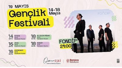 Bornova Belediyesi’nin 19 Mayıs Gençlik Festivali, 14-18 Mayıs tarihleri arasında