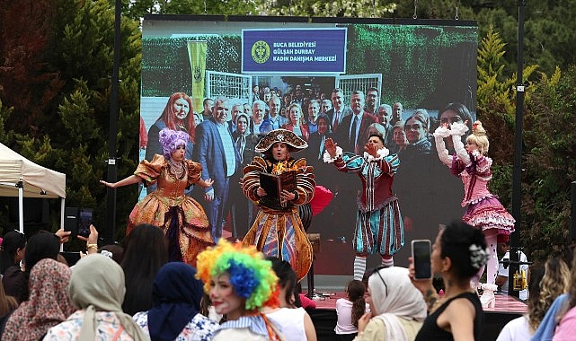 Buca Belediyesi tarafından düzenlenen Anneler Günü etkinlikleri, Gölet Tesisleri’ndeki dev