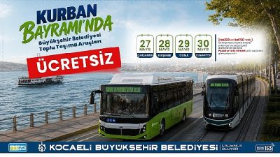 Kocaeli Büyükşehir Belediyesi, Kurban Bayramı süresince vatandaşların bayram ziyaretlerini daha
