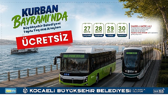 Kocaeli Büyükşehir Belediyesi, Kurban Bayramı süresince vatandaşların bayram ziyaretlerini daha