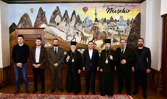 Fener Rum Patriği Bartholomeos ve beraberindeki din adamları heyeti, Nevşehir