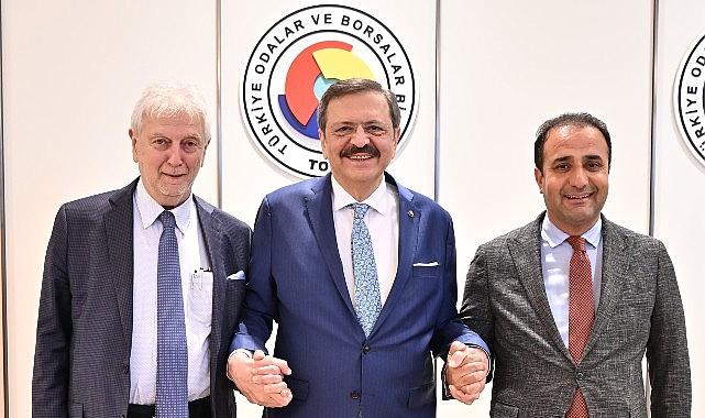 Ankara’da bulunan TTO Başkanı Olgun, TOBB Başkanı Hisarcıklıoğlu ve EBSO