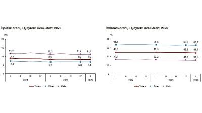 Mevsim etkisinden arındırılmış işsizlik oranı %8,2 seviyesinde gerçekleşti