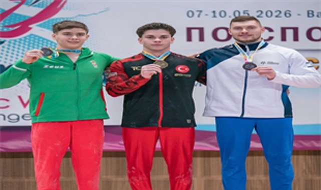 İzmir’e Dünya Kupası’nda büyük onur İzmir Büyükşehir Belediyesi Spor Kulübü’nün milli jimnastikçisi Altan Doğan, Bulgaristan’da