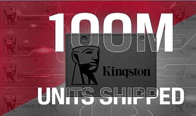Kingston, Dünya Genelinde 100 Milyon A400 SATA SSD Sevkiyatını Aştı Bellek ürünleri ve teknoloji çözümlerinde dünya lideri Kingston Technology’nin flash