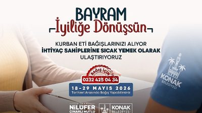 Konak Belediyesi’nin kurban bağışlarını ihtiyaç sahiplerinin sofrasına ulaştırdığı dayanışma ağı