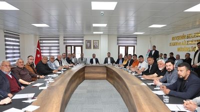Nevşehir Belediye Başkanımız Rasim Arı, Nevşehir Muhtarlar Derneği Başkanı Hüseyin