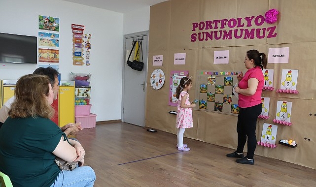 Maltepeli minikler çalışmalarını anne ve babalarına sergilediler Maltepe Belediyesi’ne bağlı kreşlerde eğitim alan 4-5 yaş aralığındaki minikler,
