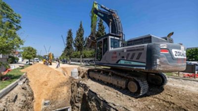 İzmir Büyükşehir Belediyesi’nin Tire’de yürüttüğü yaklaşık 300 milyon liralık altyapı