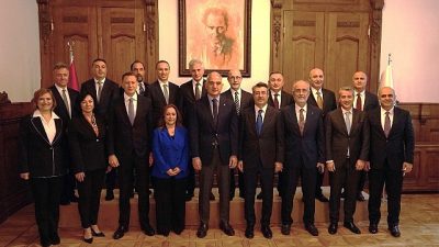 Türkiye Bankalar Birliği (TBB) Yönetim Kurulu, Başkan Alpaslan Çakar başkanlığında,