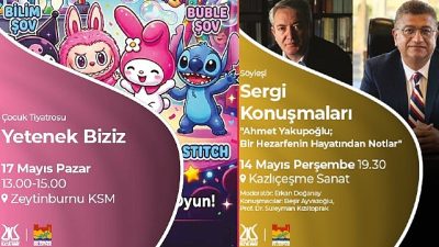 Zeytinburnu Kültür Sanat’ta bu hafta birçok etkinlik, Zeytinburnu Kültür Sanat’ta